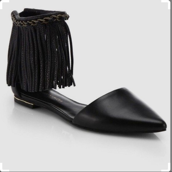 Rebecca Minkoff Shoes - Rebecca Minkoff “Faith” Fringe Flats Size 7